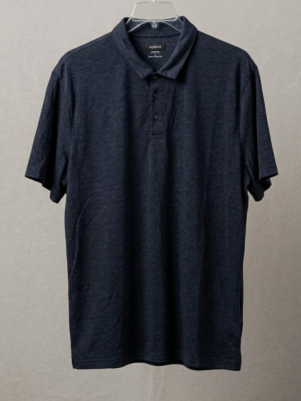 Alfani Men’s Stretch Polo Shirt Charcoal Gray XL Short Sleeve
